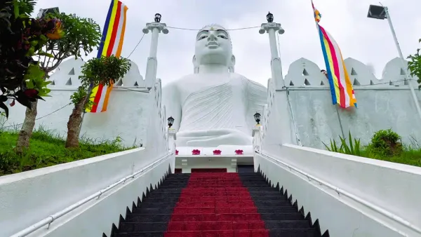 Bahirawakanda Vihara Buddha Statue in Kandy, Sri Lanka